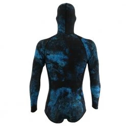 Aropec UV Hooded Mens Spearfishing Wetsuit Top Camo Blue -Aropec store online 132995 4 n y