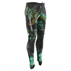 Aropec Lycra UV Hooded Mens Spearfishing Wetsuit Top And Dive Pants Camo Green