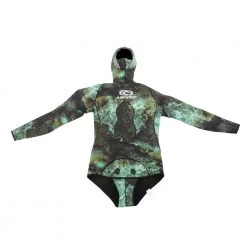 Aropec Mens Open Cell Spearfishing Wetsuit Camo Green 3mm 2pc -Aropec store online 133047 5 n y