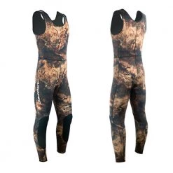 Aropec Mens Open Cell Spearfishing Wetsuit Brown Camo 3mm 2pc -Aropec store online 133053 4 n y