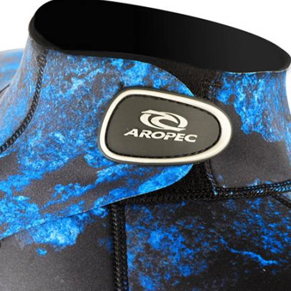 Aropec Neoprene Mens Spearfishing Full Wetsuit 2mm Camo Blue 4 Aropec Neoprene Mens Spearfishing Full Wetsuit 2mm Camo Blue - Image 2