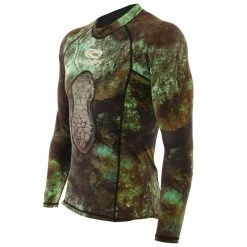 Aropec Neoprene Mens Spearfishing Wetsuit Top Camo Green 1mm