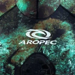 Aropec Neoprene Hooded Mens Spearfishing Wetsuit Top Camo Green 1mm -Aropec store online 133089 4 n y 6