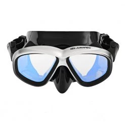 Aropec Mirror Silicone Dive Mask Black/Silver