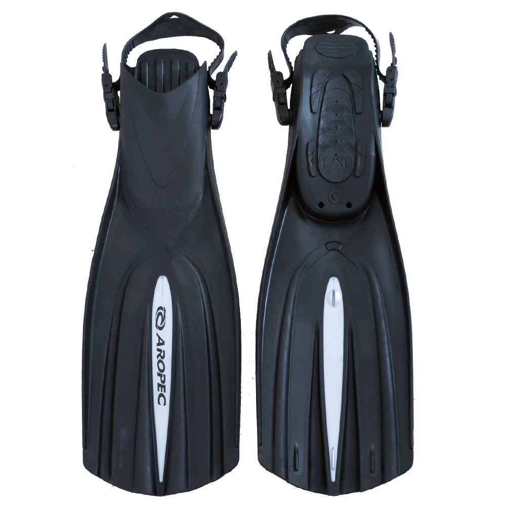 Aropec Open Heel Plastic Dive Fins US9-11 4 Aropec Open Heel Plastic Dive Fins US9-11 - Image 2