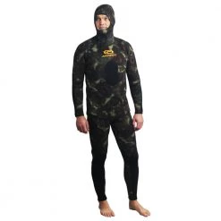 Aropec Open Cell Camouflage Mens Spearfishing Wetsuit 5mm 2pc M -Aropec store online 8922 6 n y 9