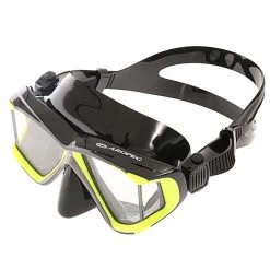 Aropec Admiral Panoramic Vision Dive Mask Black Neon Yellow