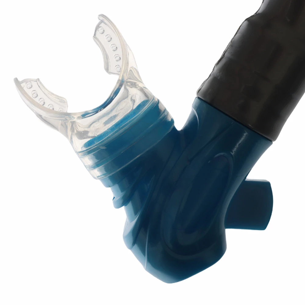 Aropec Kids Dry Top Silicone Snorkel Blue Silver 4 Aropec Kids Dry Top Silicone Snorkel Blue Silver - Image 2