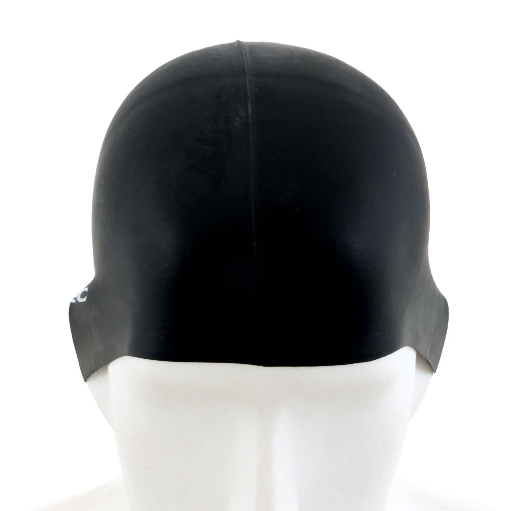 Aropec Adult Silicone Swim Cap Black 3 Aropec Adult Silicone Swim Cap Black