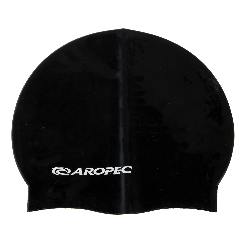 Aropec Adult Silicone Swim Cap Black 5 Aropec Adult Silicone Swim Cap Black - Image 3