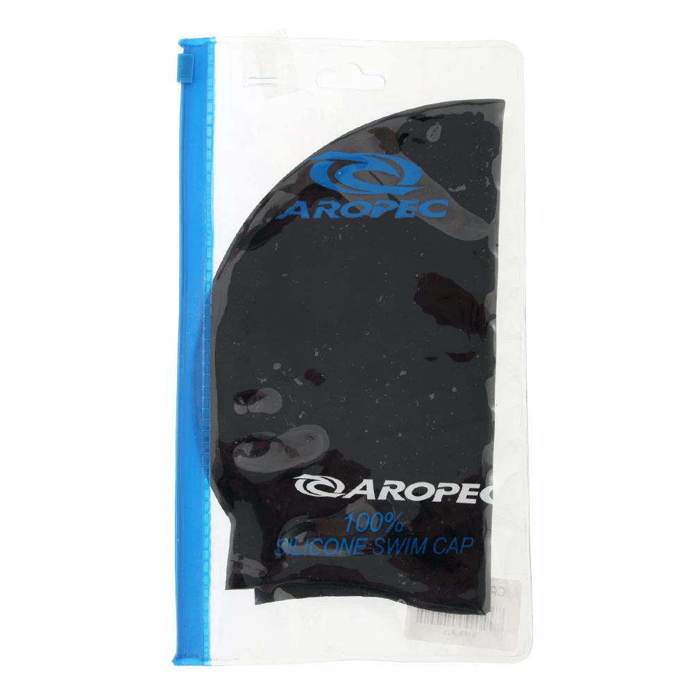 Aropec Adult Silicone Swim Cap Black 6 Aropec Adult Silicone Swim Cap Black - Image 4