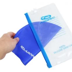 Aropec Kids Silicone Swim Cap Blue