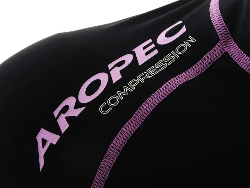 Aropec Compression Womens Long Sleeve Top Black/Purple XL 5 Aropec Compression Womens Long Sleeve Top Black/Purple XL - Image 3