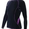 Aropec Compression Womens Long Sleeve Top Black/Purple XL -Aropec store online comp c ls 01w bk pur l 4