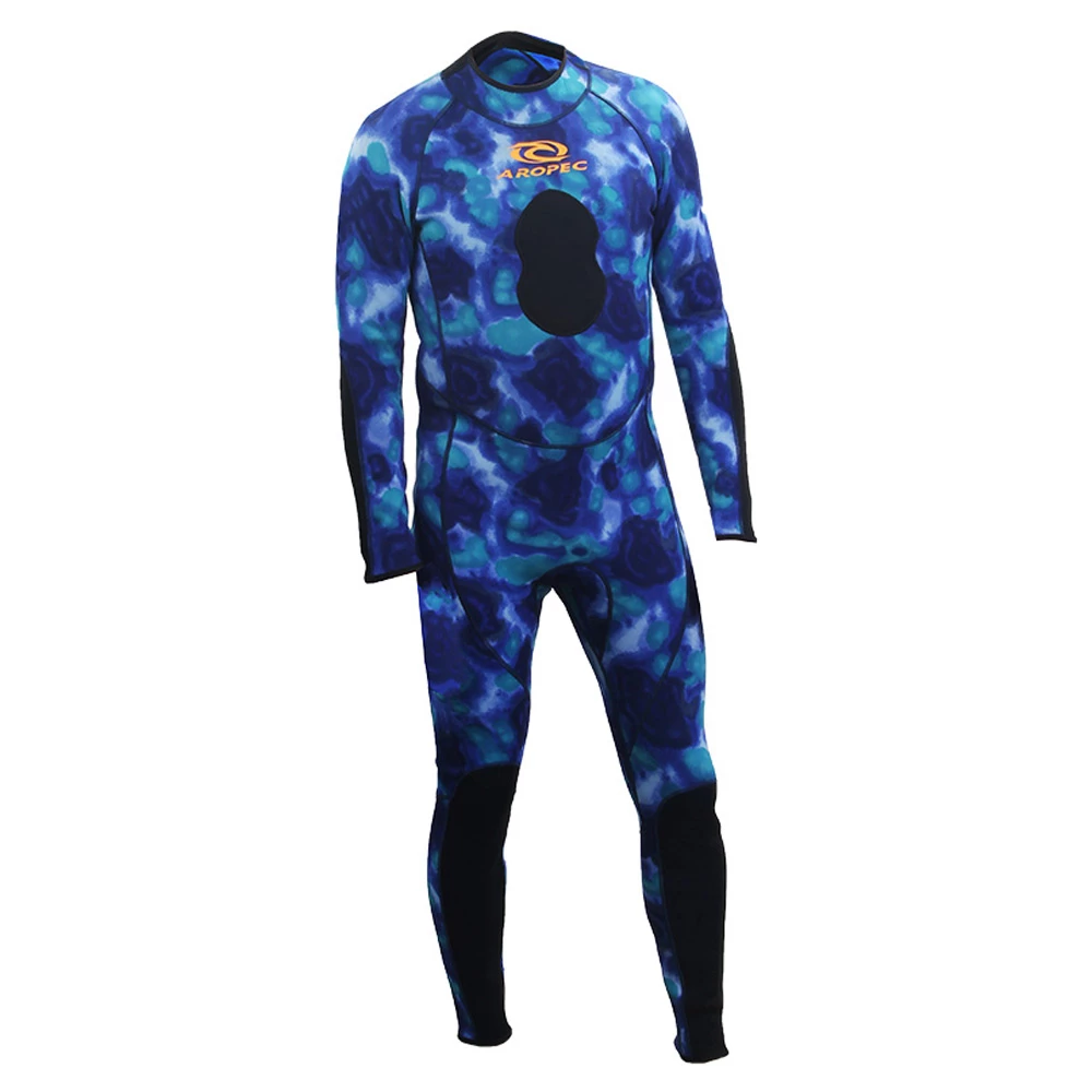 Aropec Blue Camouflage Mens Spearfishing Wetsuit 2mm M 3 Aropec Blue Camouflage Mens Spearfishing Wetsuit 2mm M