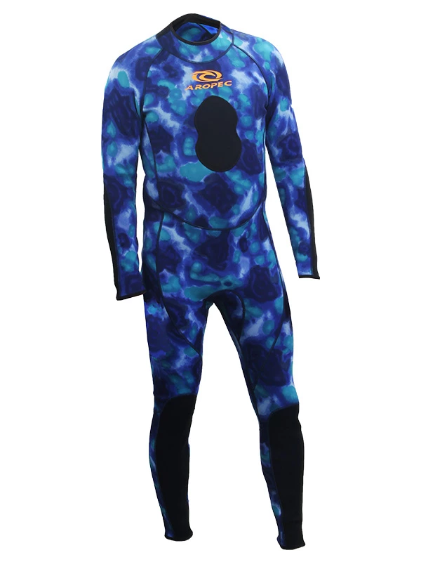 Aropec Blue Camouflage Mens Spearfishing Wetsuit 2mm XL 3 Aropec Blue Camouflage Mens Spearfishing Wetsuit 2mm XL