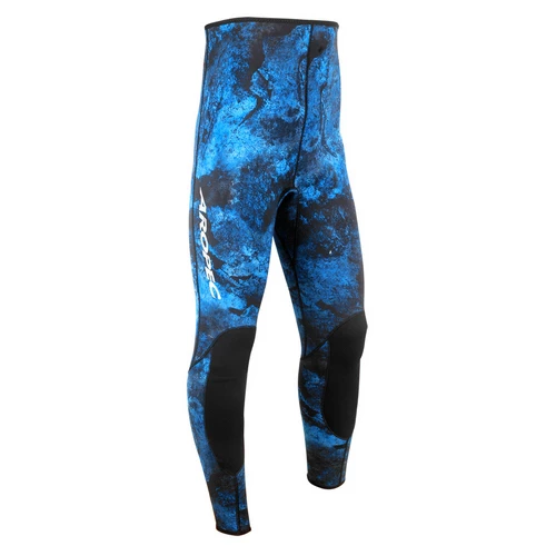 Aropec Mens Camo Blue Hooded Spearfishing Wetsuit 2mm 2pc 4 Aropec Mens Camo Blue Hooded Spearfishing Wetsuit 2mm 2pc - Image 2