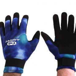 Aropec Blue Camo Spearfishing Dive Gloves 2mm L -Aropec store online g 505a mb l 1 3