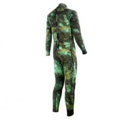 Aropec Neoprene Mens Spearfishing Full Wetsuit 3mm Camo Green
