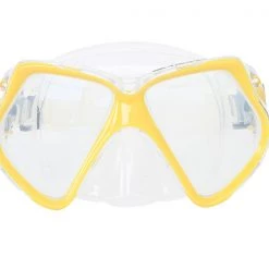 Aropec Silicone Adult Dive Mask And Snorkel Set Yellow