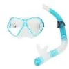 Aropec Adult Silicone Dive Mask And Snorkel Set Aqua Blue