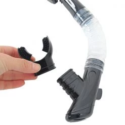 Aropec Narrow Standard Silicone Mouthpiece For Dive Regulators Black