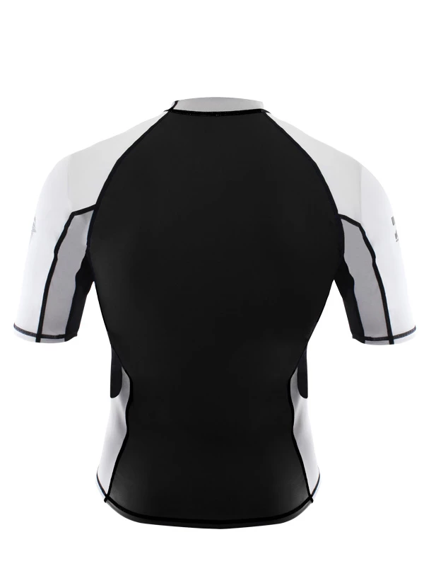 Aropec Star Lycra Mens Short Sleeve Rash Top Black XL 4 Aropec Star Lycra Mens Short Sleeve Rash Top Black XL - Image 2