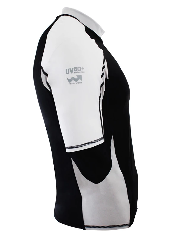 Aropec Star Lycra Mens Short Sleeve Rash Top Black XL 3 Aropec Star Lycra Mens Short Sleeve Rash Top Black XL