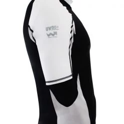 Aropec Star Lycra Mens Short Sleeve Rash Top Black L