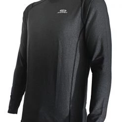 Aropec Quick-Dry Mens Thermal Long Sleeve Shirt Black