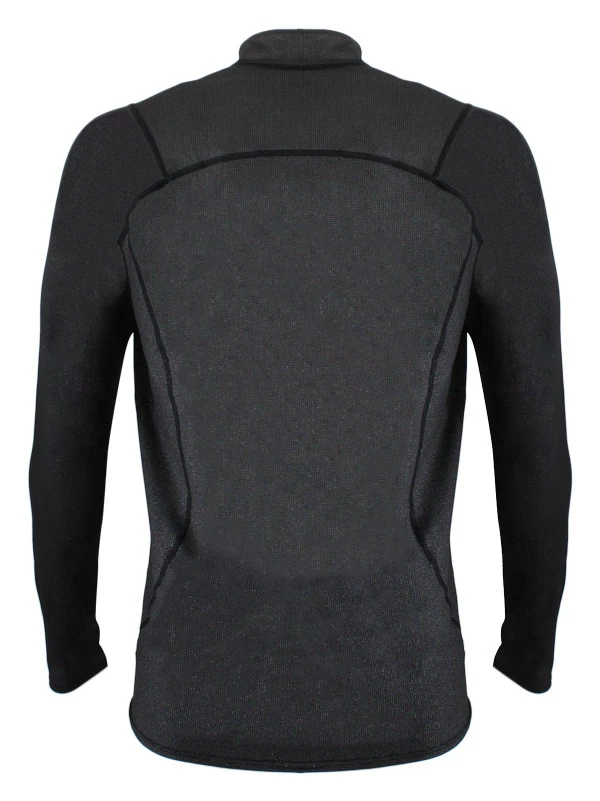 Aropec Quick-Dry Half Zip Mens Thermal Rash Shirt Black 3 Aropec Quick-Dry Half Zip Mens Thermal Rash Shirt Black - Image 2